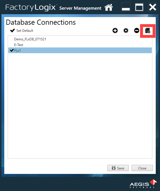 Add Reporting Connection button