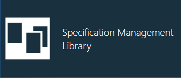 Specification Management Library button