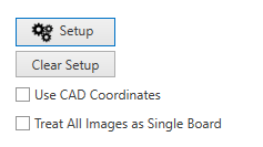 Setup dialog buttons and check boxes