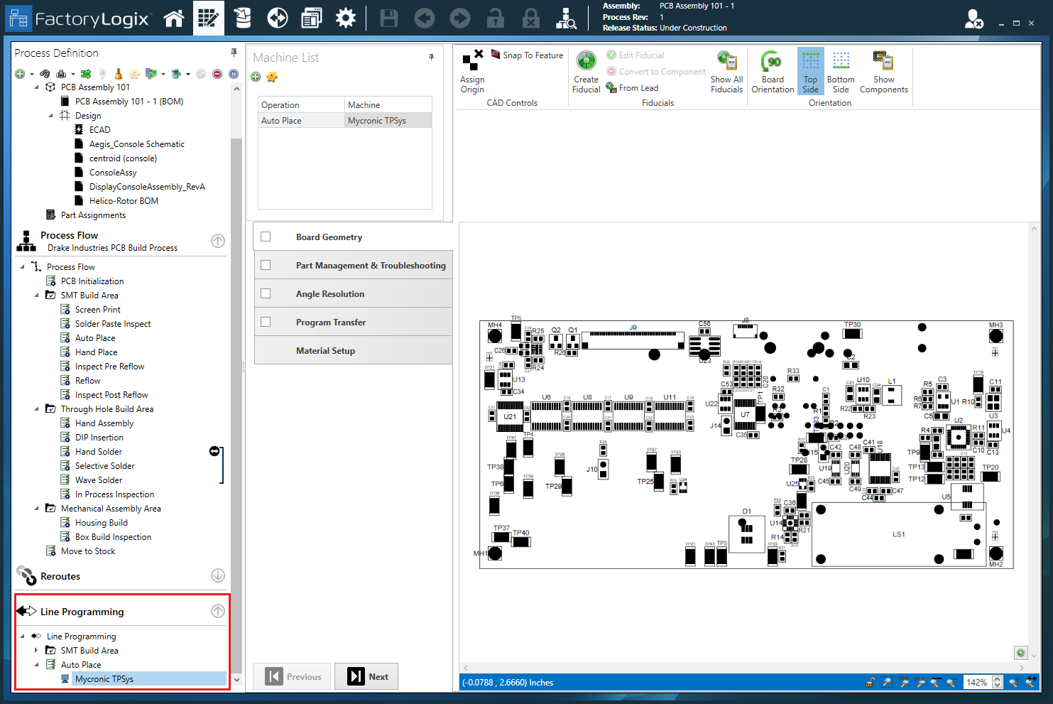 Add Line Programming - Mycronic