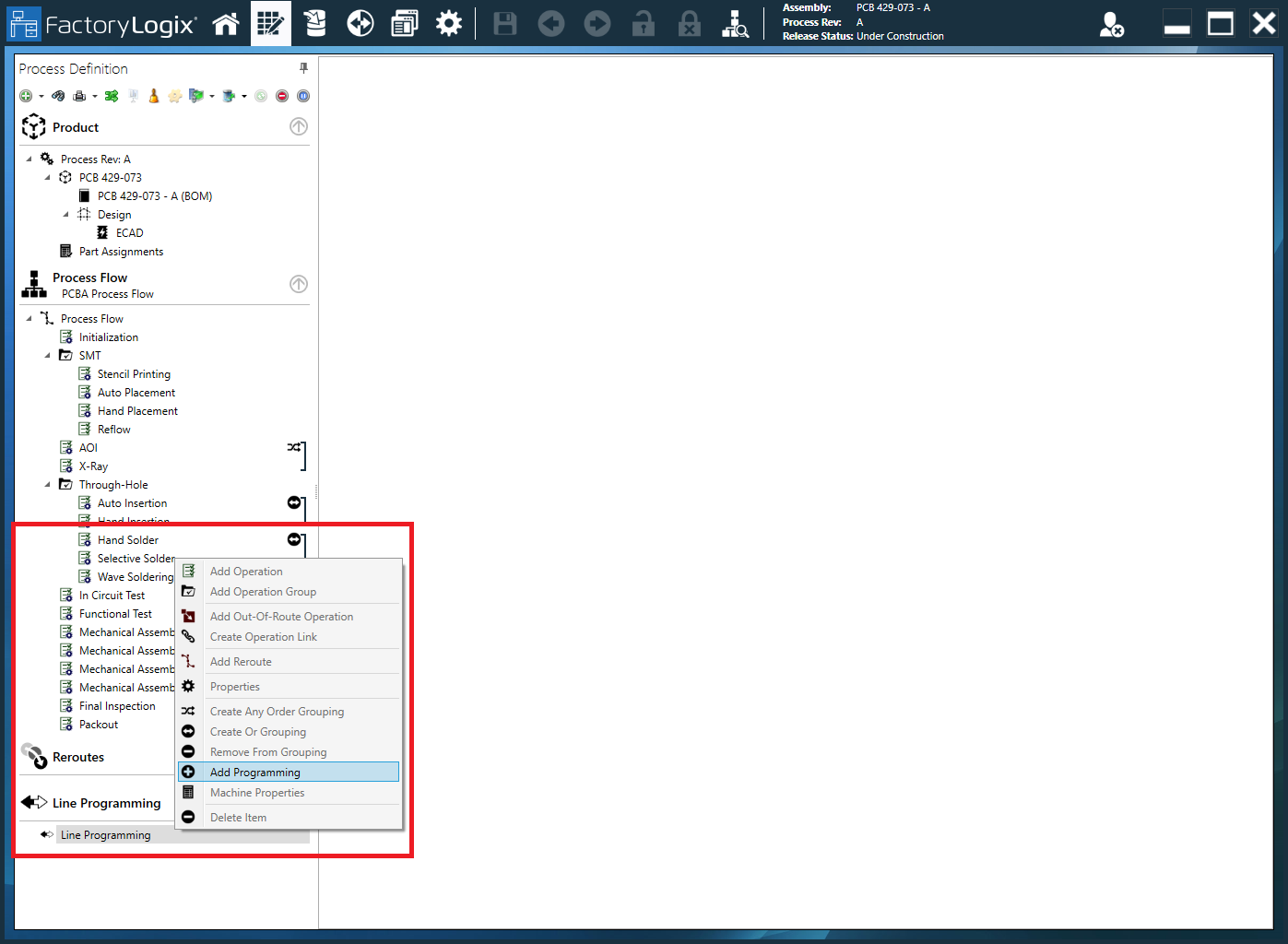 Select Add Programming