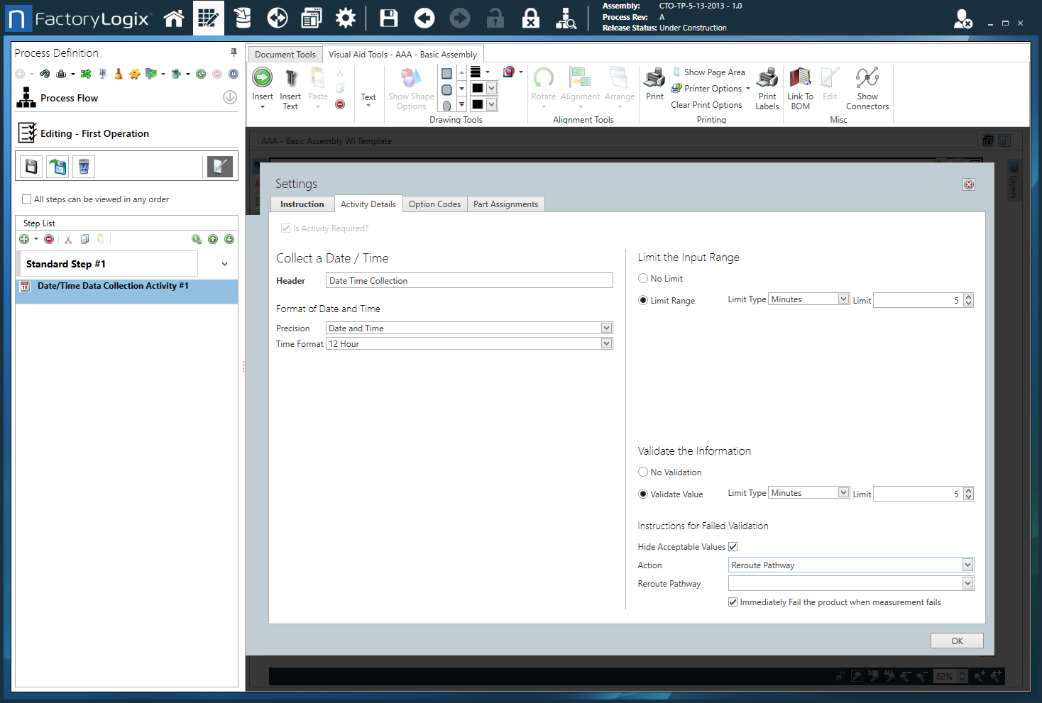 Activity Details tab
