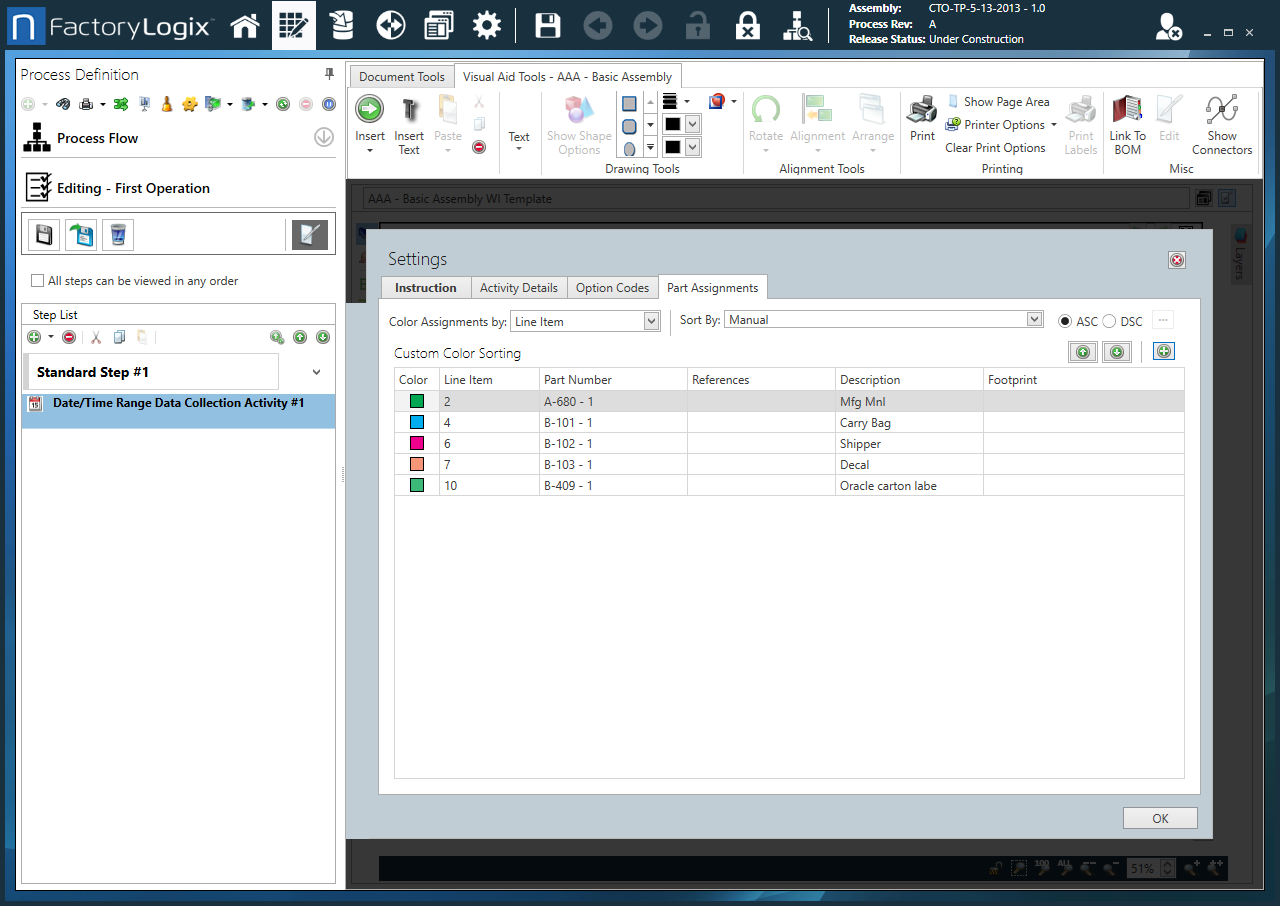 Date Time Range activity Part Assignments tab.png