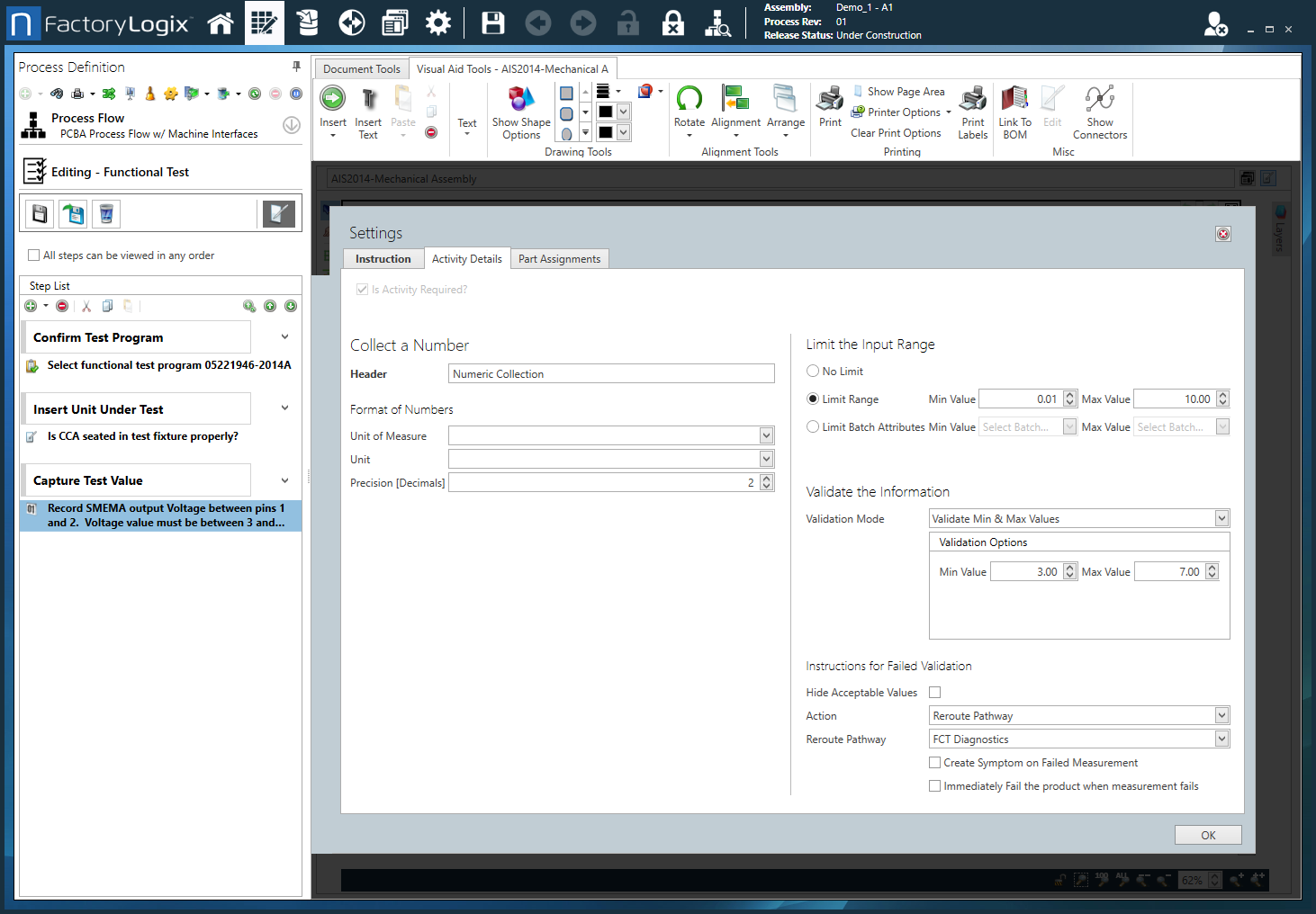 Collect a Number activity - Activity Details tab