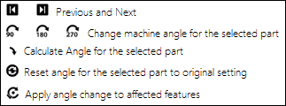 Machine angle correction options