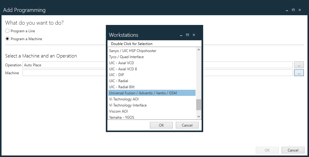 Add Programming - Program a Machine