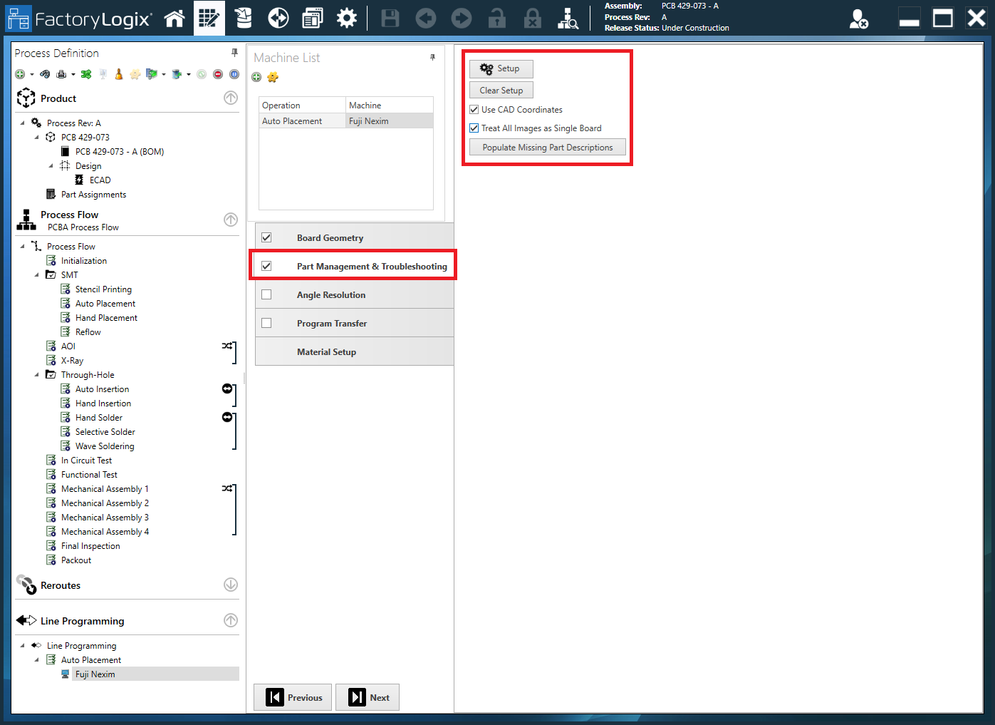 Fuji Nexim - Part Management and Troubleshooting