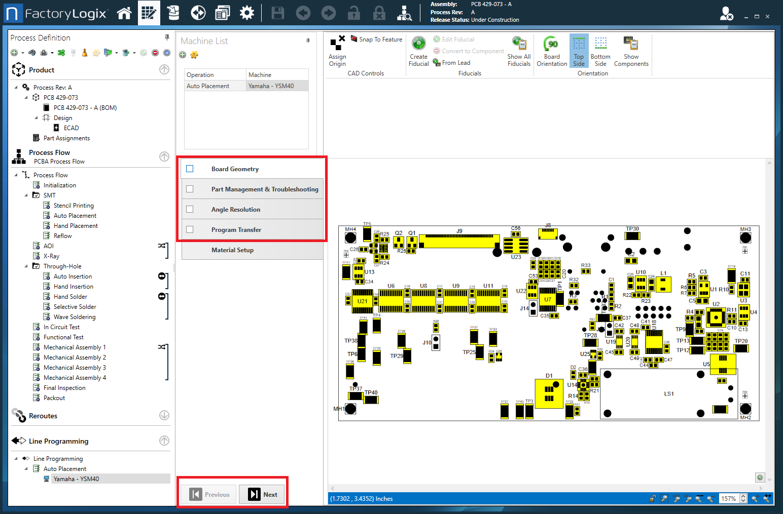 Yamaha - Machine List window and high-level options